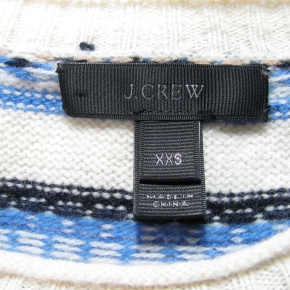 J.Crew F8276 Sweater Fair Isle Stripes HOL Sz XXS - Picture 5 of 5